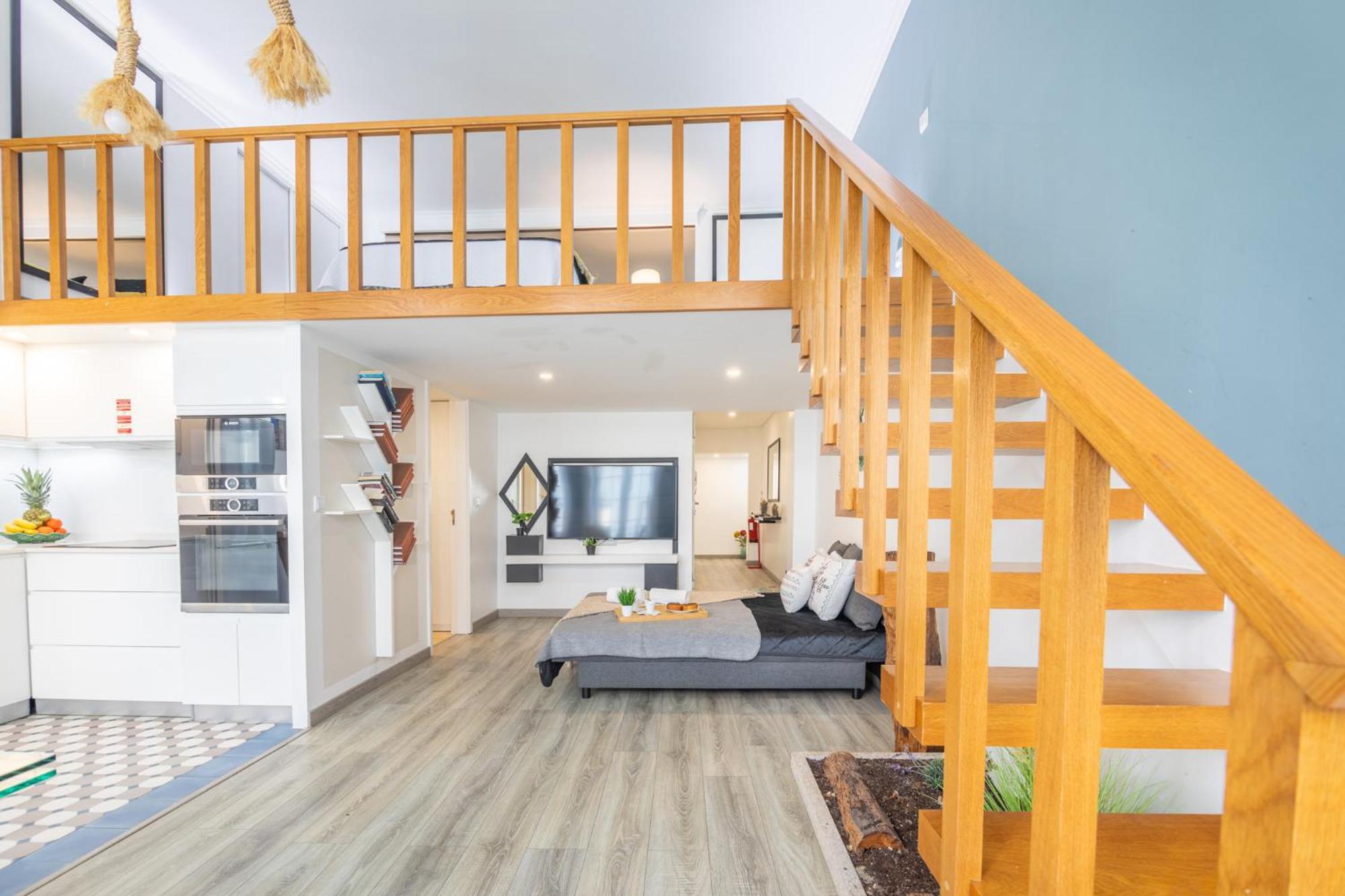 Deluxe Spacious Flats W Mezzanine By Host Wise Apartamento Porto Exterior foto